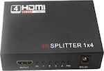 Anga PS-1014-4K 1 to 4 HDMI Splitter 371-124