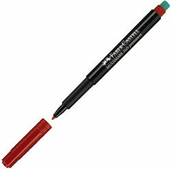 Faber-Castell Multimark 1525 Μαρκαδόρος για CD/DVD Κόκκινος