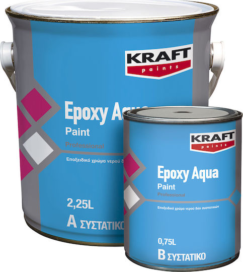 Kraft Epoxy Aqua Paint Χρώμα Λευκό 1lt