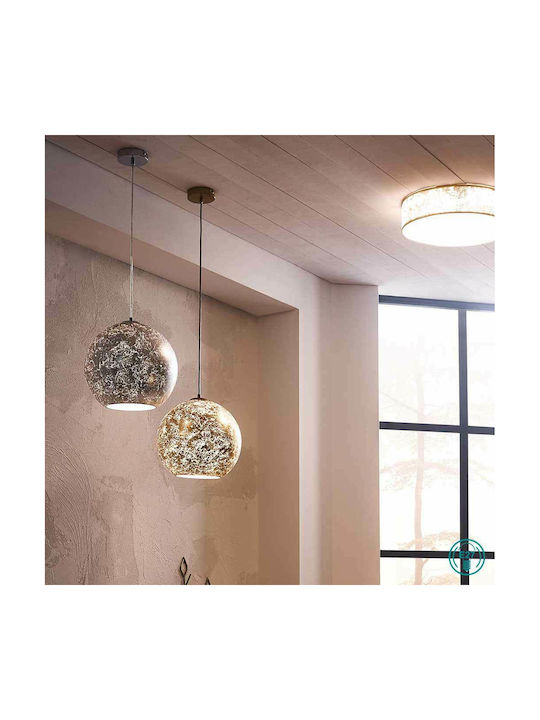 Wofi Fara Pendant Light Gold with Socket E27 30cm