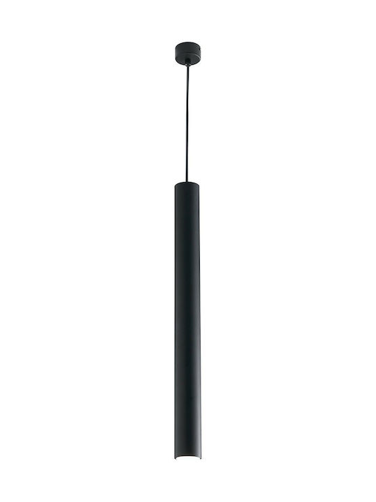 Fan Europe Fluke Μοντέρνο Κρεμαστό Φωτιστικό Μονόφωτο με Ντουί GU10 σε Μαύρο Χρώμα