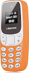 L8STAR BM10 Mini Dual SIM Mobile Phone with Buttons Orange