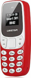 L8STAR BM10 Mini Dual SIM Mobile Phone with Buttons Red