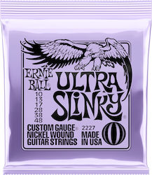 Ernie Ball Slinky Einstellen E-Gitarrensaiten Nickel gewickelt 10 - 48 Zoll Ultra Ernie Ball Slinky Einstellen E-Gitarrensaiten Nickel gewickelt 10 - 48 Zoll Ultra