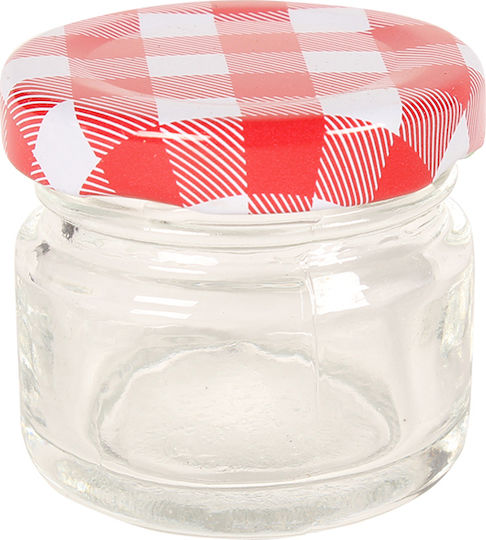 Keskor Vase General Use with Lid Glass Transparent 30ml