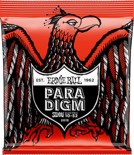 Ernie Ball Set of Steel Strings for Electric Guitar Slinky Paradigm Skinny Top Heavy Bottom 11 - 52"