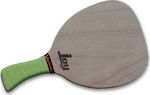 Joy Yatagan Beach Racket Beige 350gr with Slanted Handle Green