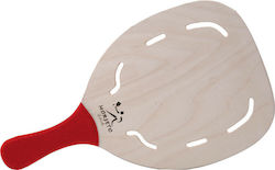 My Morseto Strandracket Beige 380gr mit Geradem Griff Rote