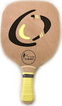 "το αγόρι" Energy Beach Racket Beige 420gr with Straight Handle Yellow