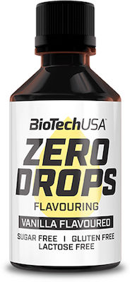 Biotech USA Zero Drops Drops with Aroma Coconut Macaron Gluten free 50ml