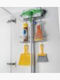 Metaltex Broomy Επιτοίχια Ραφιέρα Μπάνιου Μεταλλική 30x12x46cm Ασημί