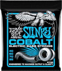 Ernie Ball Slinky Cobalt Șiruri De Bas P02735 40 - 95 Ernie Ball Slinky Cobalt Șiruri De Bas P02735 40 - 95