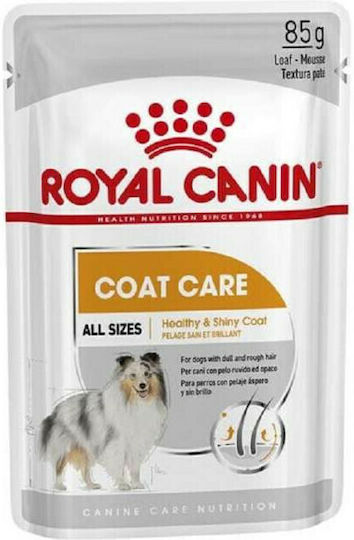 Royal Canin Coat Care Wet Food Dogs in Pouches with Meat 12x85gr 1736010