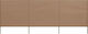 vidaXL Stoffzaunpaneel in Braun Farbe 1.6x4.0m
