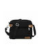 Polo Canvasar Herrentasche Schulter / Crossbody Schwarz