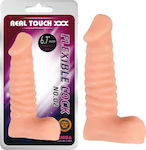 Chisa Novelties Flexible Realistic Dildo with Scrotum Flesh 17cm