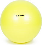 Zeus Gym Μπάλα Pilates 75cm σε κίτρινο χρώμα