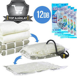 Hoppline Plastic Storage Bag Clothes Airtight and Vacuum Sealed 80x60cm 12buc