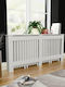 vidaXL Husă Pentru Radiator Din MDF Alb 172x19x81cm