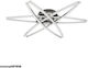 Horoz Electric Avalon Ceiling Mount Light Silver with Integrated LED