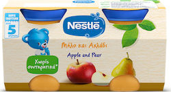 Nestle Cremă de fructe Apple & Pear Fără gluten pentru 5m+ 250gr