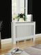 vidaXL Husă Pentru Radiator Din MDF Alb 112x19x81cm