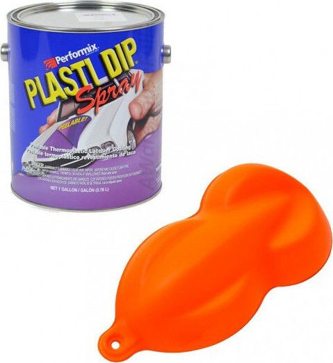 Plasti Dip Προστατευτική Βαφή Αυτοκινήτου 1000ml σε Πορτοκαλί Χρώμα