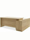 Corner Professional Office Amazon Wooden Beige 180x160x76cm