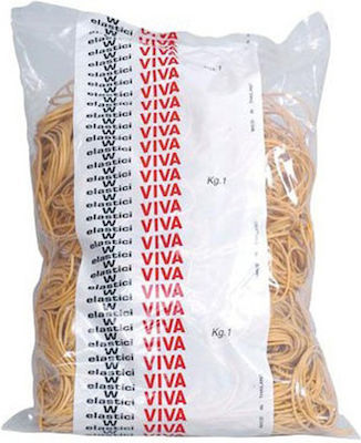 Viva Gummibänder Verpackung mit Durchmesser 95mm Braun 1000gr