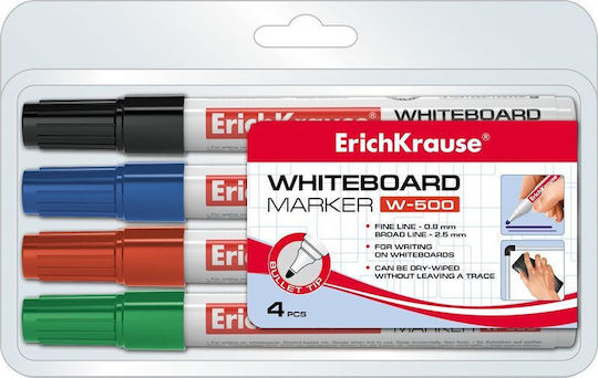ErichKrause W-500 Whiteboard-Marker 2.2mm Mehrfarbig 4Stück