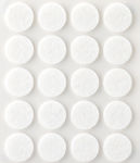 Inofix 4071-2 Round Furniture Protectors with Sticker 17mm 20pcs