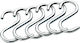 Kuchenprofi 1051003806 Cremăstrașuri Portabile Metalice Argint 5buc