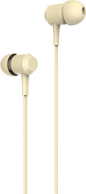 Yookie YK1130 In-ear Handsfree με Βύσμα 3.5mm Κίτρινο