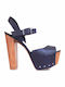 Jessica Simpson Daelyn Damen Sandalen in Blau Farbe