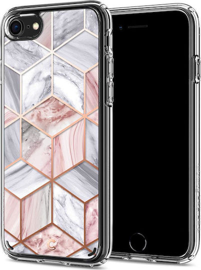 Spigen Cecile Back Cover Πλαστικό 2mm Ροζ (iPhone SE 2022/2020)