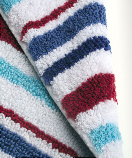 Sorema Non-Slip Bath Mat Cotton Summer Fun Multicolour 60x100cm