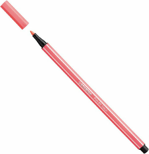 Stabilo Pen 68 Μαρκαδόρος Σχεδίου Fluo Red N 1mm