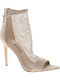 Women's Sandals Gotbank Beige with Thin High Heel