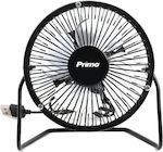 Primo PRMF-80427 Fan USB 15cm Schwarz