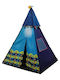 Blue Toys Kids Indian Teepee Play Tent for 3+ years Blue