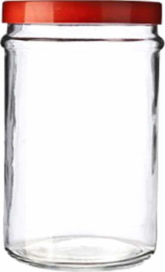 Borgonovo Ortes Vase General Use with Lid Glass Transparent 5000ml
