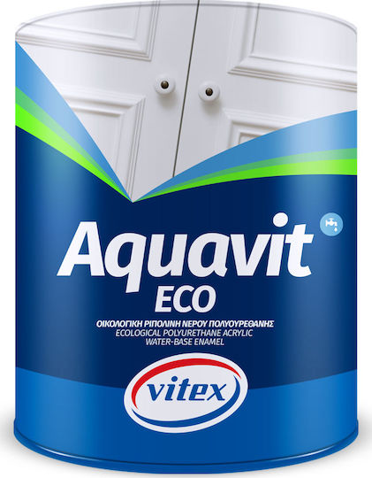 Vitex Акрил Ripolin Екологичен за Вода Aquavit Pu Eco 2.5лт Бял Блестящ