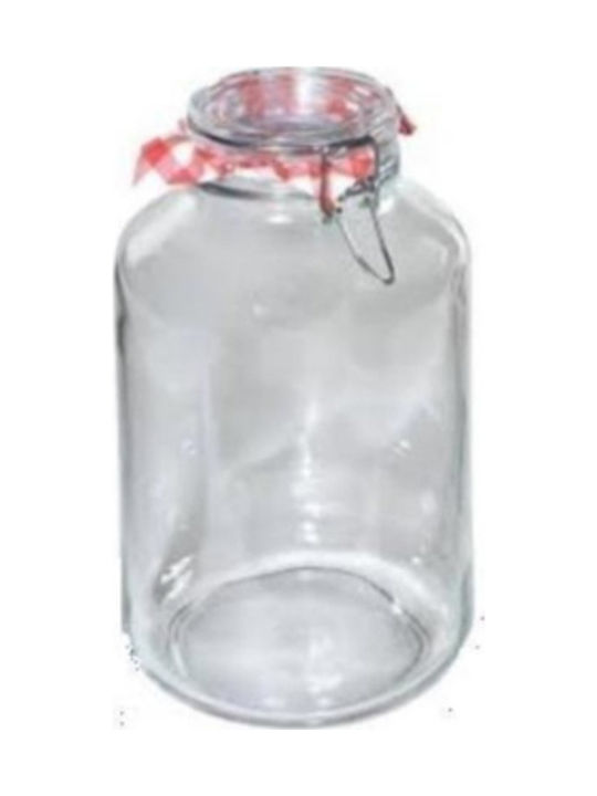 Homestyle Vase General Use with Airtight Lid Glass 5000ml 1pcs