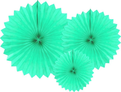 Decorative hanging fans Mint 3pcs.