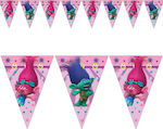 Garland with triangular flags Trolls 1pcs.