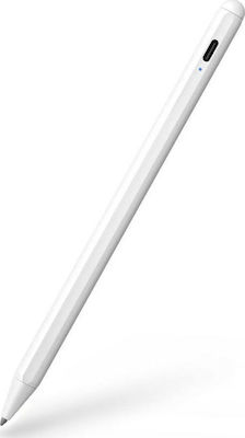 Tech-Protect Digital Stylus Pen Ψηφιακή για iPad σε Λευκό χρώμα