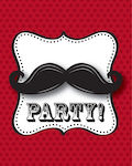 Invitations Mustache Madness 8pcs