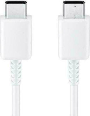 Samsung USB 2.0 Cable USB-C male - USB-C male Λευκό 1m (EP-DA905BWE)