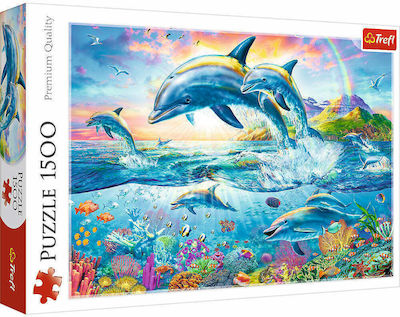 Dolphin Family Puzzle 2D 1500 Bucăți