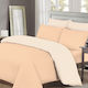 Marwa Duvet Cover Set Single with Pillowcase 160x240 Polka-dot-Rayé Beige